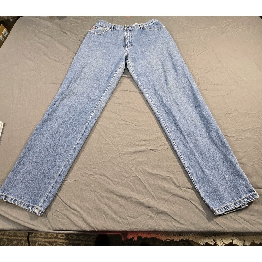 Bugle Boy Jeans For Her Straight Leg Size 12 Vintage Light Wash